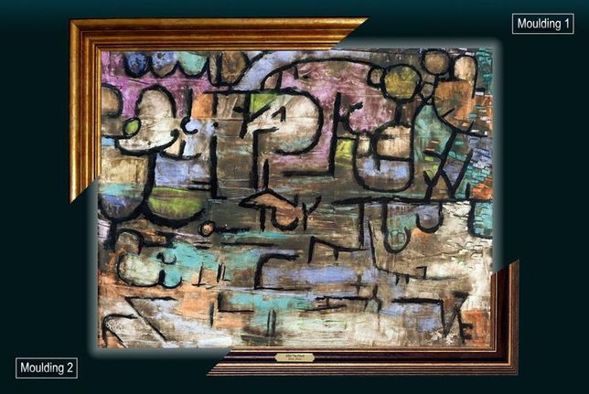 After The Flood, Paul Klee, quadro reprodução em tela + placa ID
