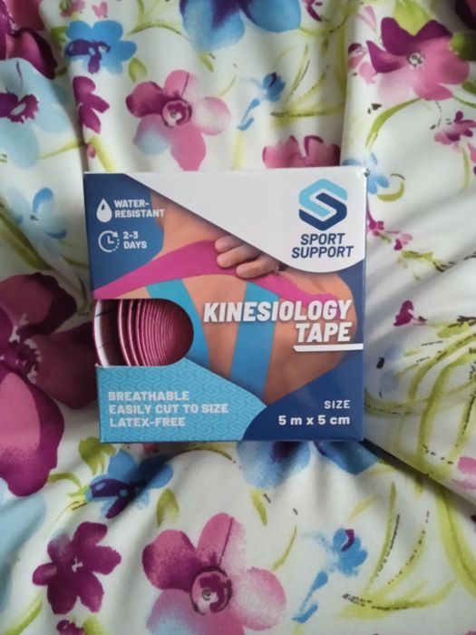 Taśma kinezjologiczna Sport Support wodoodporna oddychająca