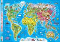 Дитяча карта світу 42х63 см