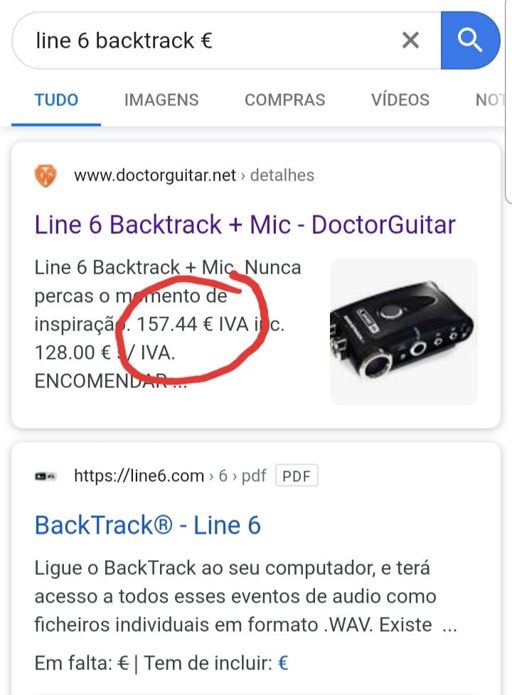 Line 6 back track + Mic