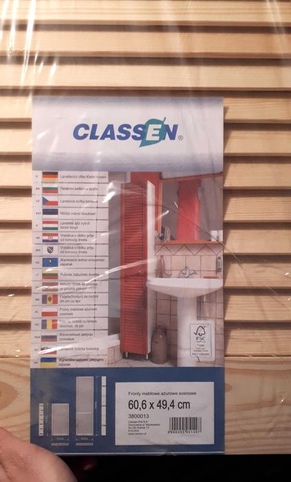 nowy front meblowy ażurowy sosnowy 60,6/49,4 cm