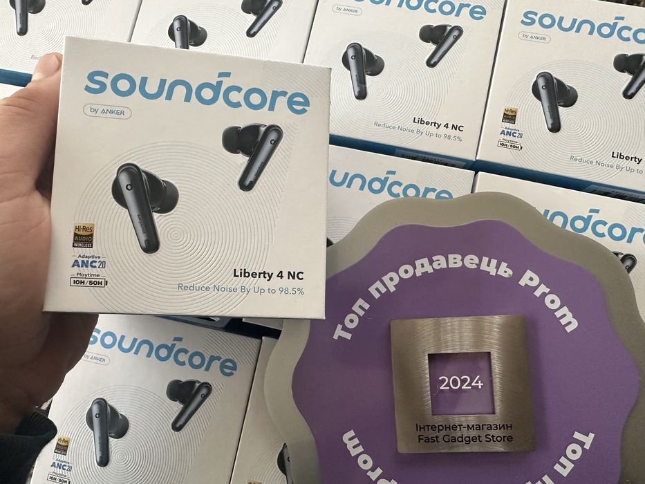 Навушники Anker Soundcore Liberty 4 NC Бездротові 98,5% зменшення шуму