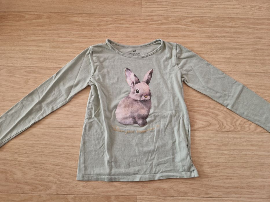 Bluzka z długim rękawem h&m rozm. 122/128