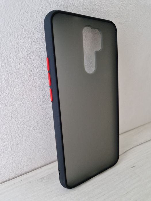 Vennus Color Button Bumper do Xiaomi Redmi 9 Czarny