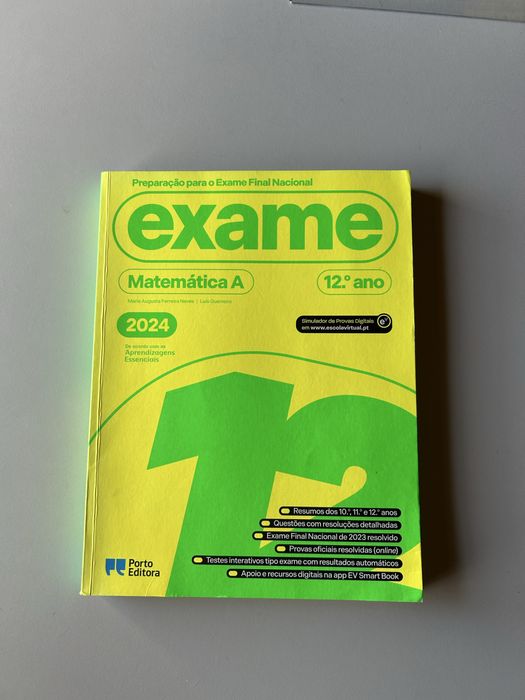 Livro Preparação para Exame Matemática A 2024