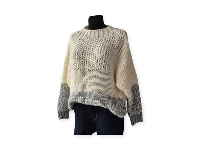 Sweter Topshop kremowy śmietankowy oversize M L 38 40 42 nowy