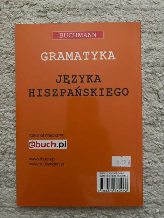 Gramatyka języka hiszpańskiego Buchmann