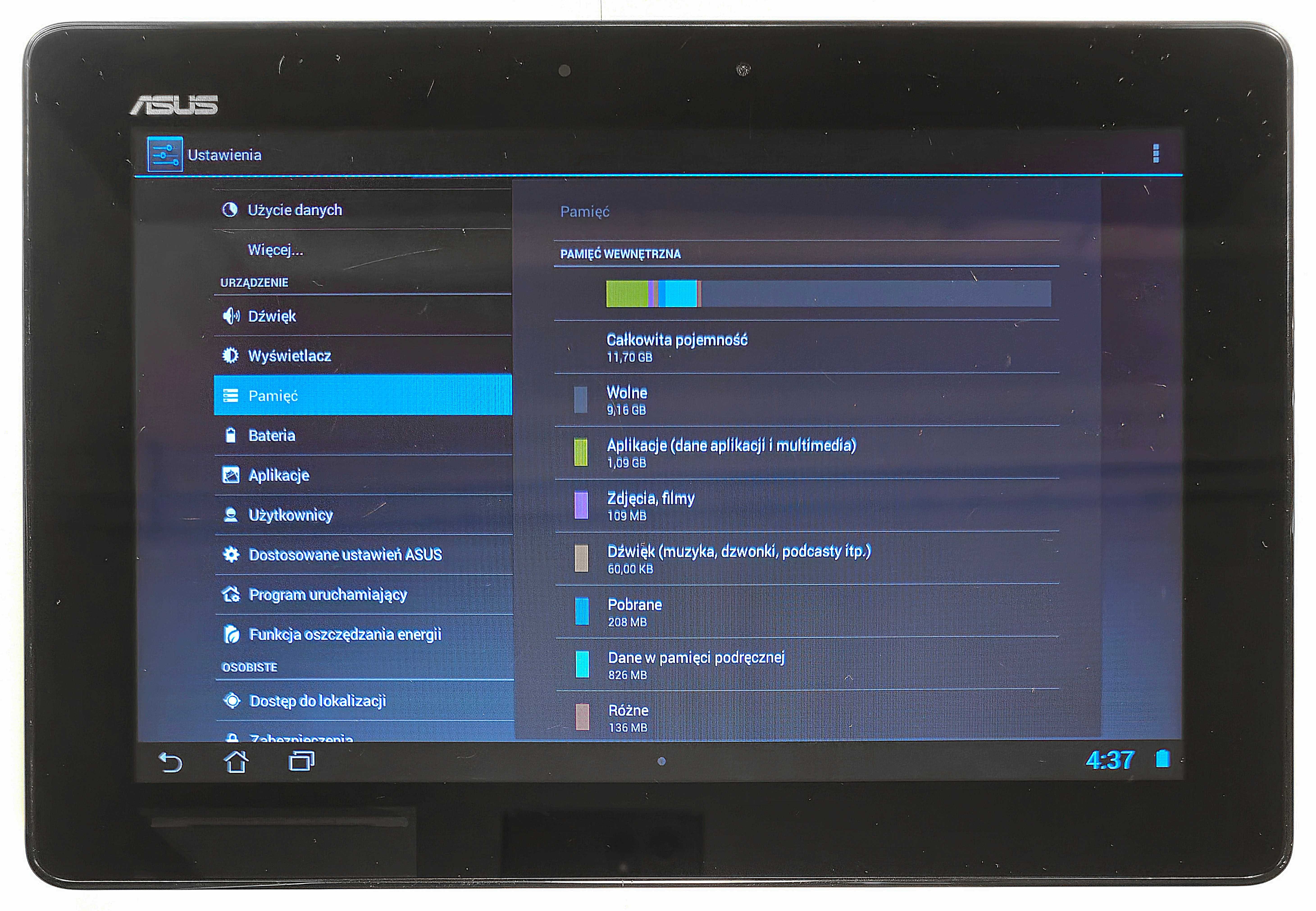 100% SPRAWNY ASUS MeMO Pad Smart 10 ME301T 10.1' QUAD CORE 1/16 GRATIS