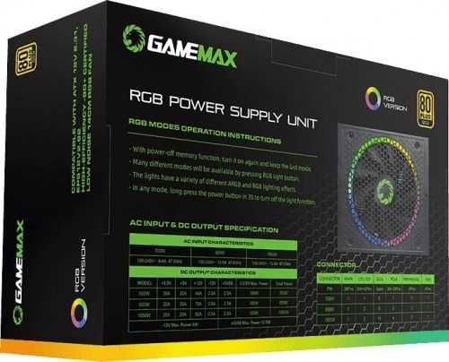 Блок живлення GAMEMAX 750W RGB