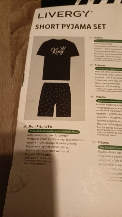 Piżama męska z krótkim rękawem L   Livergy