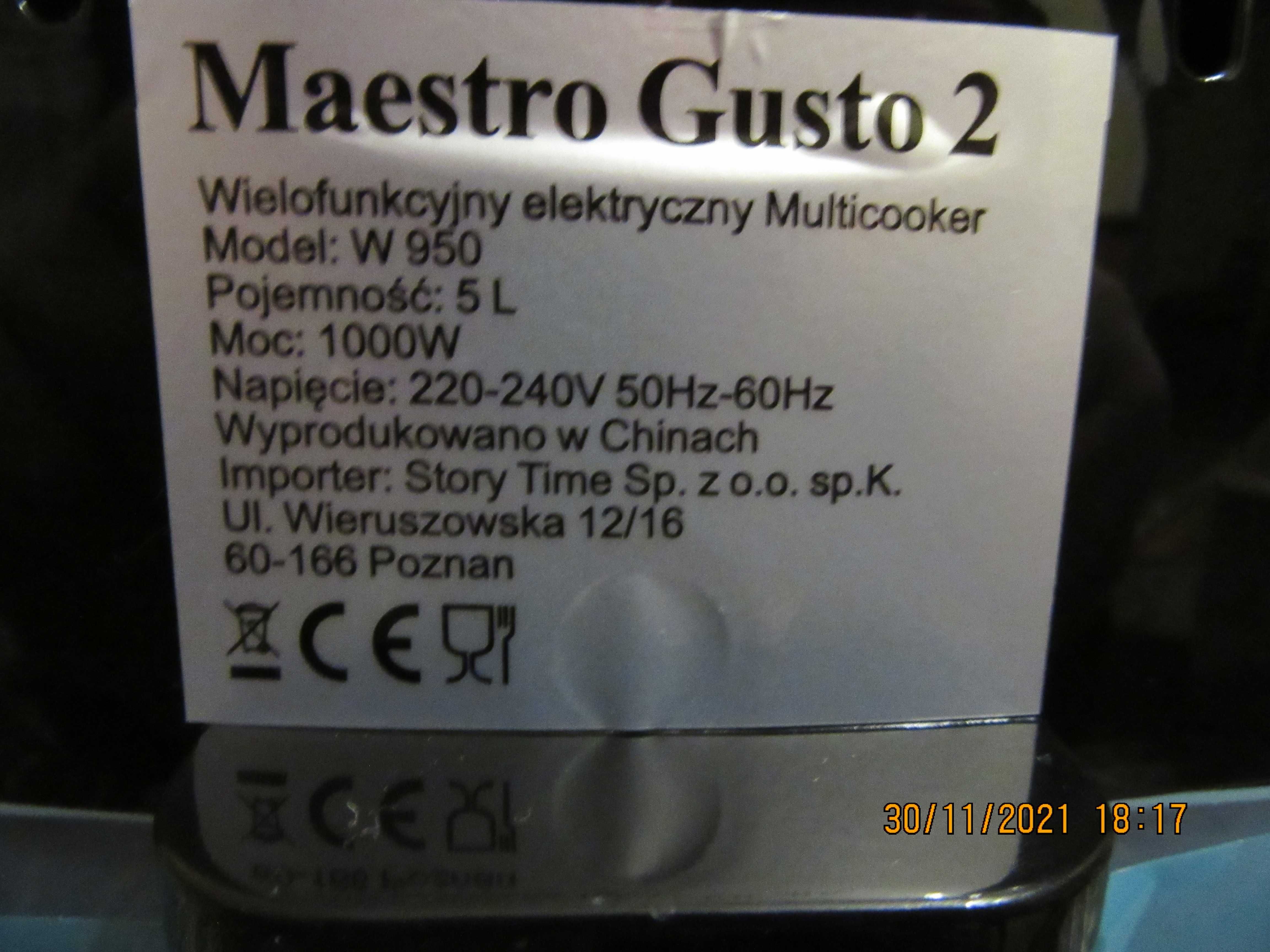 Multicooker Maestro Gusto 2/welmax/