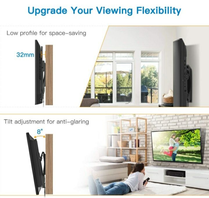 Uchwyt ścienny stojak do telewizora 22-55"Perlegear