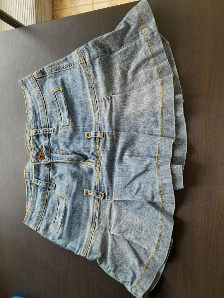 Spódnica jeansowa mini xl