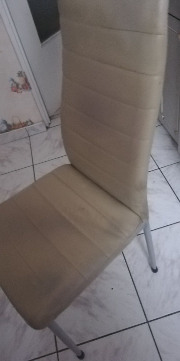 Krzesła/2 szt. /tapicerowane metalowe do kuchni, jadalni