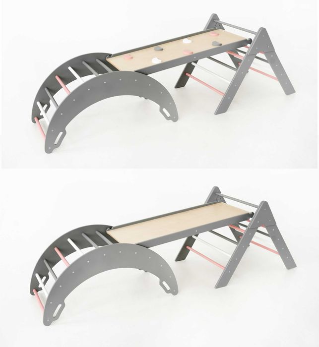 Розвиваючий комплекс Монтессори | Трикутник Піклер + Арка colourful 2