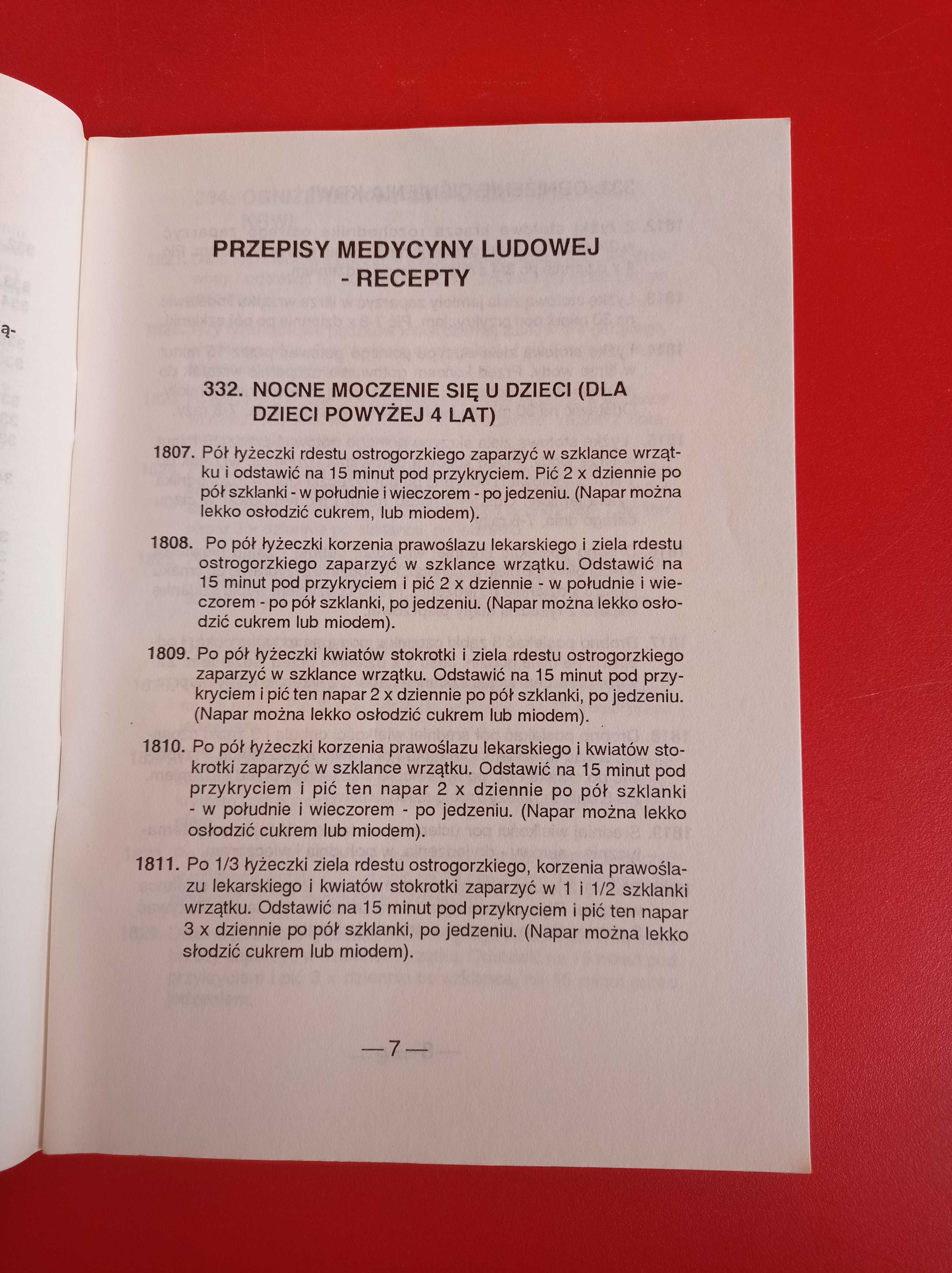 Przepisy medycyny ludowej 7/94 XI, 7/1994, miesięcznik zdrowia
