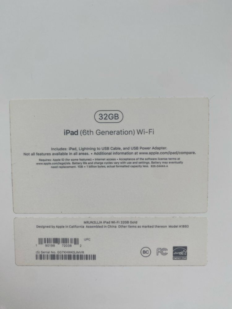 iPad ( 6 th Generation )
