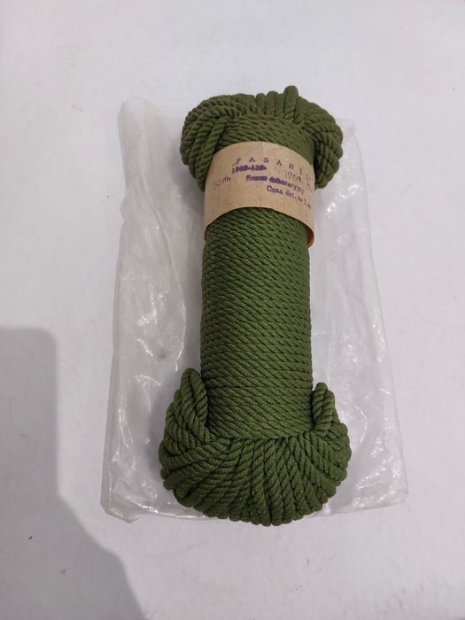Sznur sznurek dekoracyjny 'pasanil' 1969r ciemna zieleń