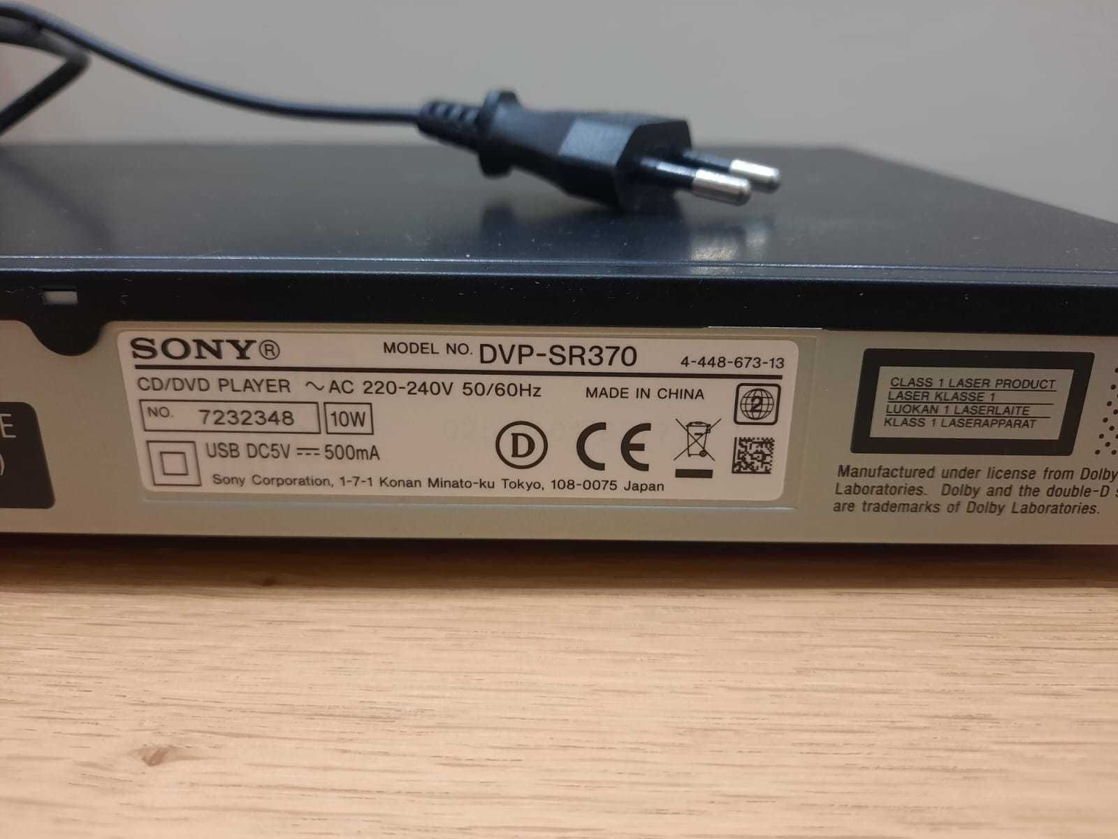 DVD SONY DVP-SR370 niezawodny odtwarzacz DVD, solidna marka