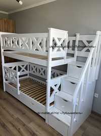 Двухъярусная деревянная кровать Оскар, двоярусне ліжко,виробник