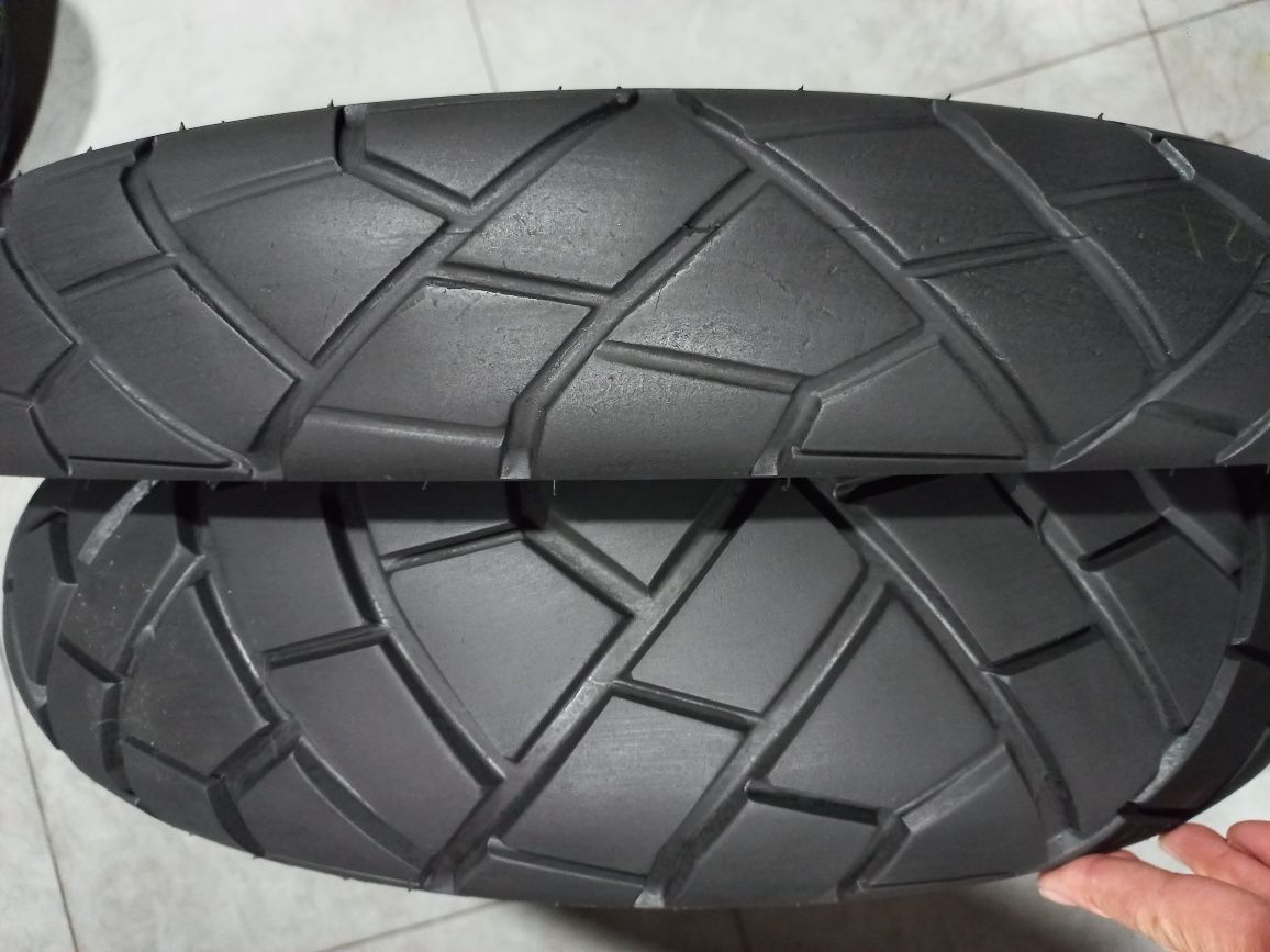 pneu seminovo  mota 150-70-jante 17÷90/90 jante 21 dunlop traimax mixt