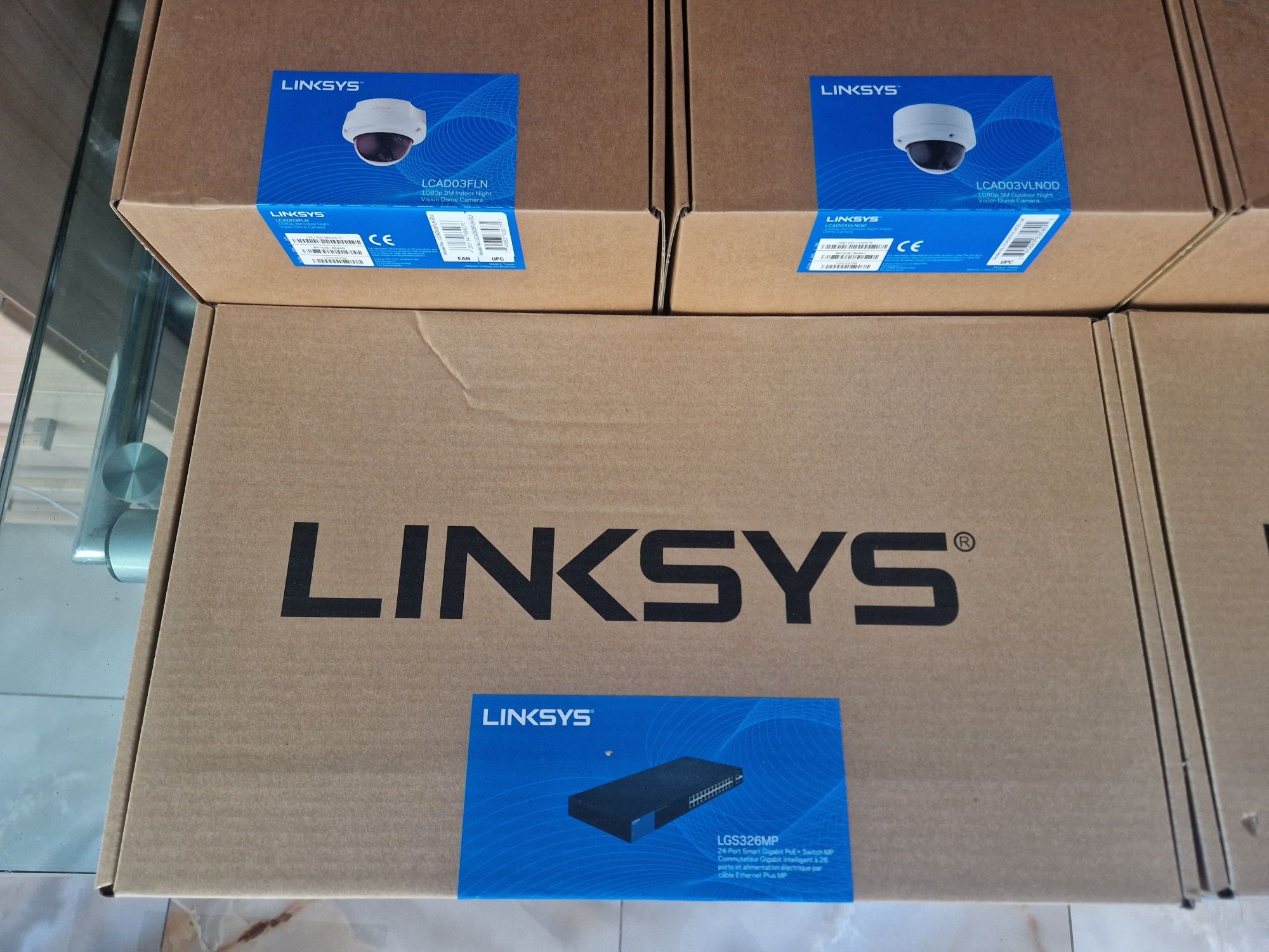 Zestaw  Kamera zewnętrzna wewnętrzna LINKSYS Night Vision 1080p 3M