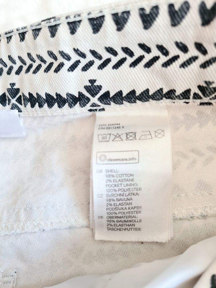 Szorty krótkie spodenki we wzory H&M 98% bawełny