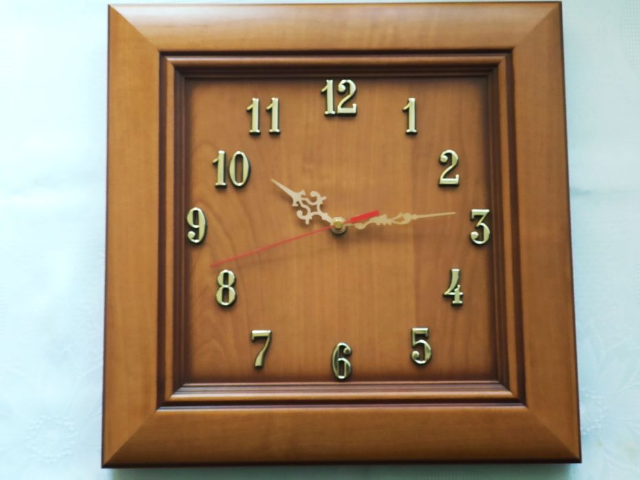 Zegar Ścienny Drewno Bukowe