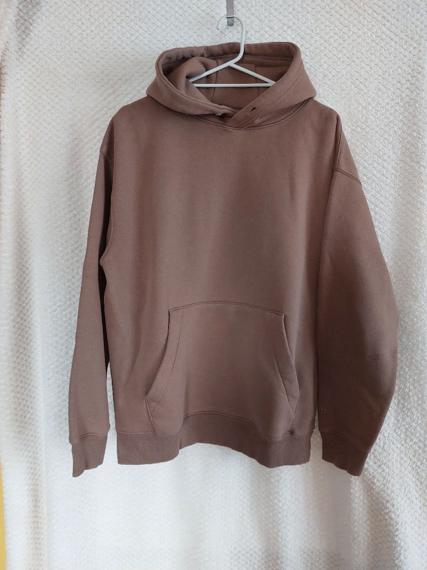 Męska bluza polarowa z kapturem. Pull&Bear. Rozmiar M/oversize