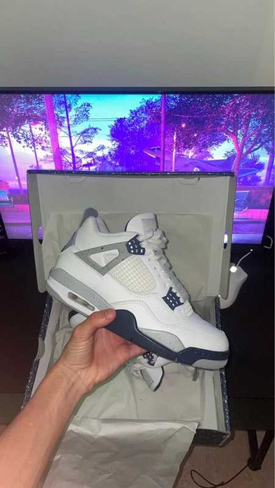 Buty Trampk Jordan 4 Retro Midnight Navy R.45