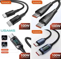 ⇒ Кабель USAMS PZOZ toocki Usams 100W, LED экран, USB/Type-C/Lightning