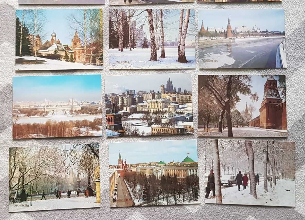 Kolekcja nowych pocztówek, Moskwa, Kędzierzyn-Koźle.