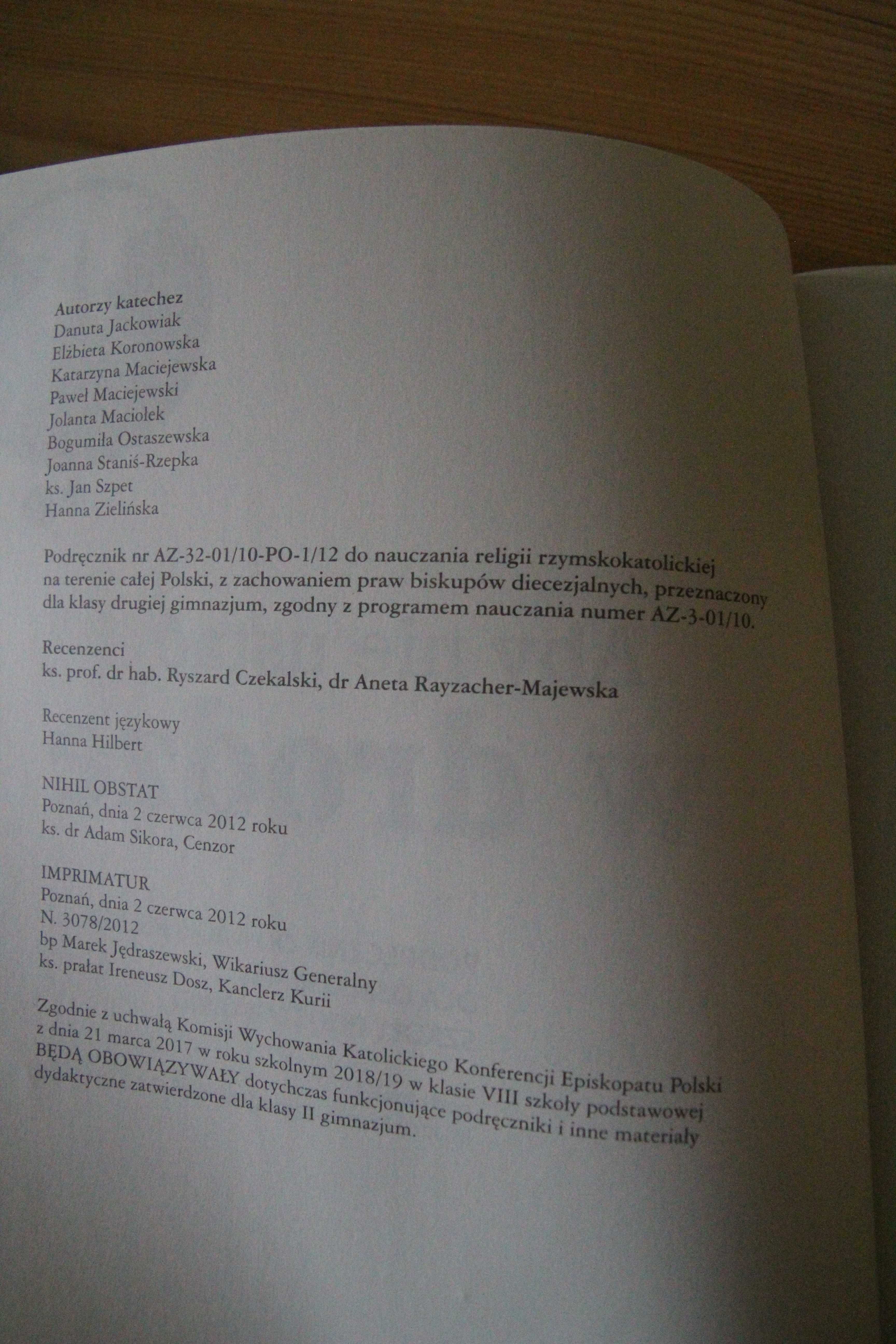 "Aby nie ustać w drodze" - podręcznik do religii klasa 8