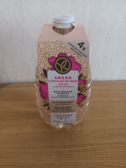 Champô anti caspa e gel duche recarga argao&pétalas de rosa