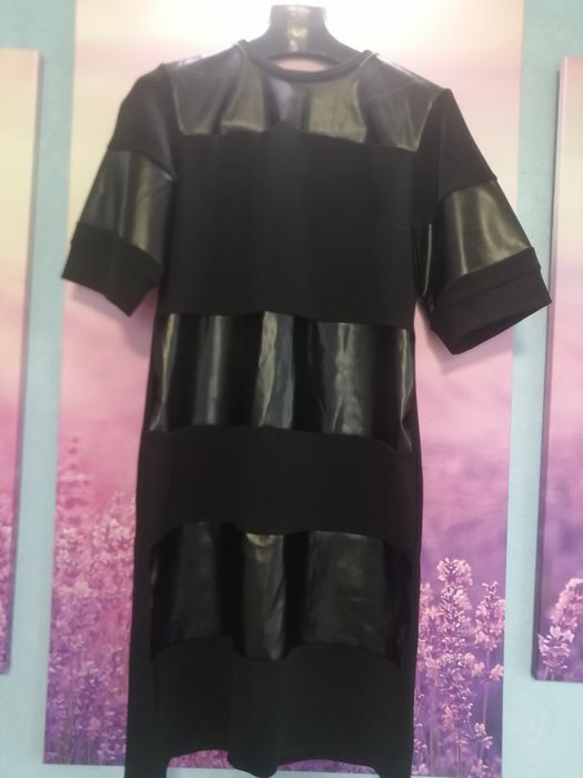 Платье.  новое вставки экокожа,