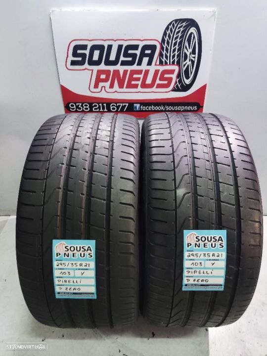 2 pneus semi novos 295-35r21 pirelli - oferta dos portes