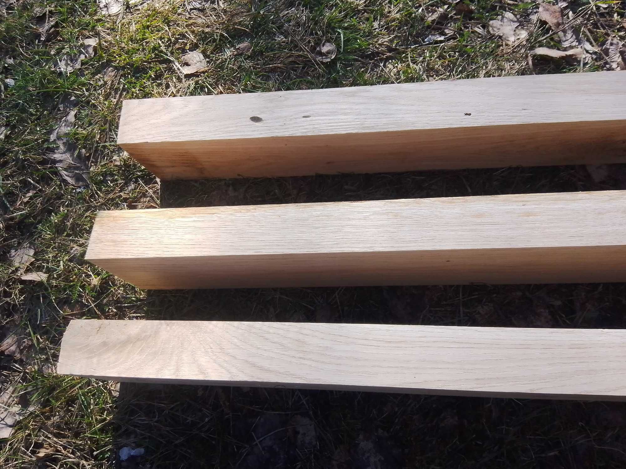 Drewniane deski dębowe - heblowane o grubości 4,5 cm - transport