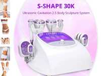 Máquina S- Shape 30K Lipo Laser,Cavitação RF, Vácuo Com RF,versão 2024