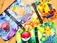 Zestaw 2 albumów Pokemon Format A5 z Pikachu na okładce NOWE