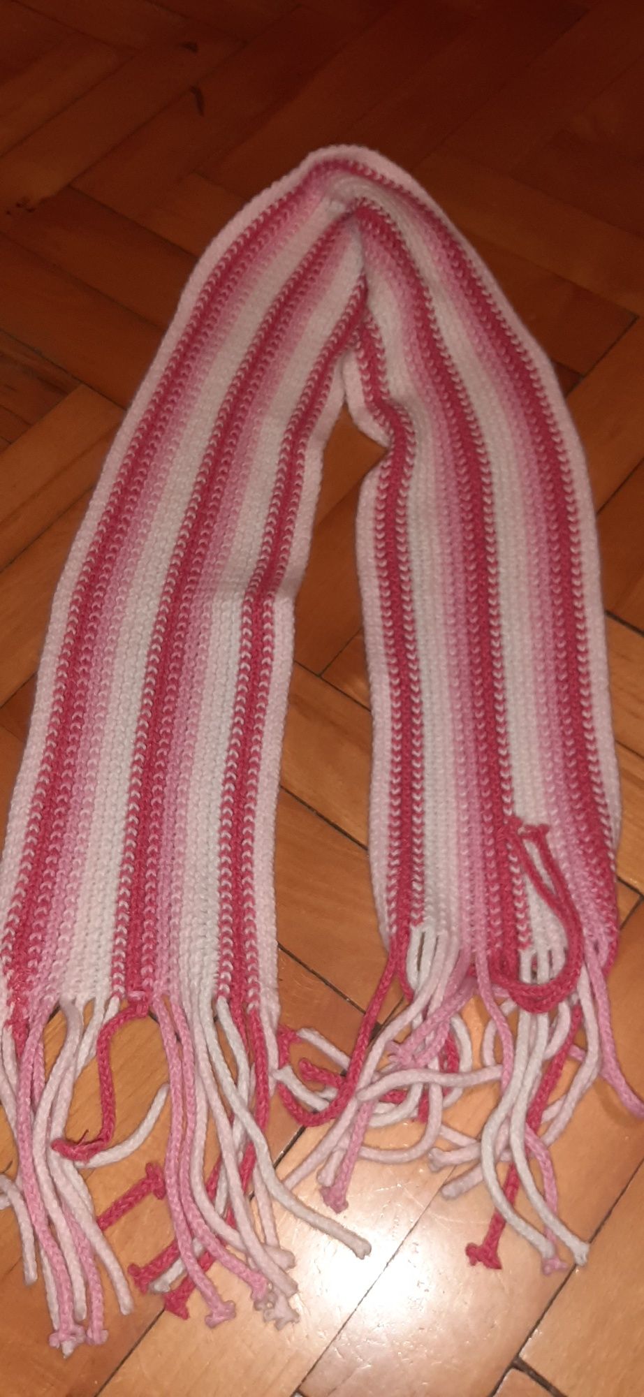 Szalik długi z frendzlami