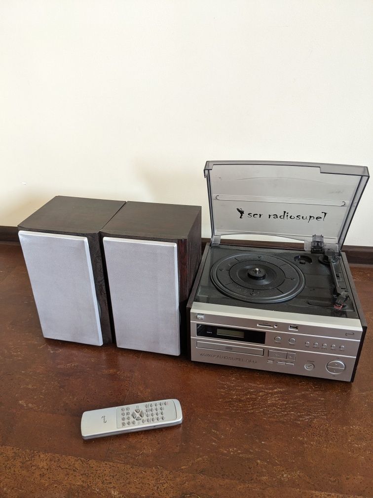 Mini wieża gramofon Dynavox  CD USB/SD/RADIO
