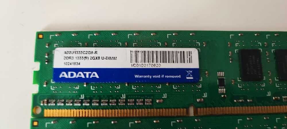 RAM DIMM DDR3 PC3-10600U 1333MHz 2x2GB ADATA