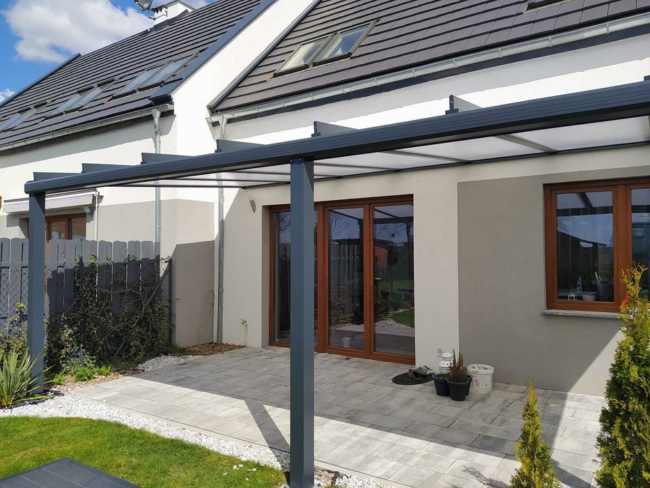 Zadaszenie tarasu aluminiowe, pergola, altana, poliwęglan, szkło