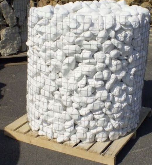 ŚNIEŻNOBIAŁY GRECKI Otoczak - I GATUNEK Grys Kamień Ogród Akwarium