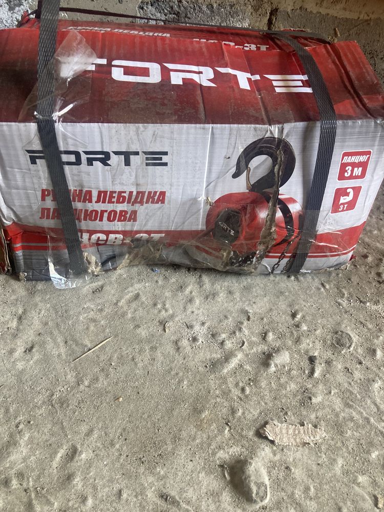 Ручна лебідка ланцюгова тельфер Forte HCB-3T 3 т 3 м
