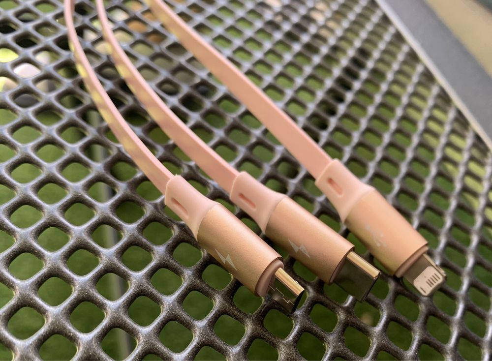 Kabel 3w1 USB typu C USB Micro z organizerem regulacji długości