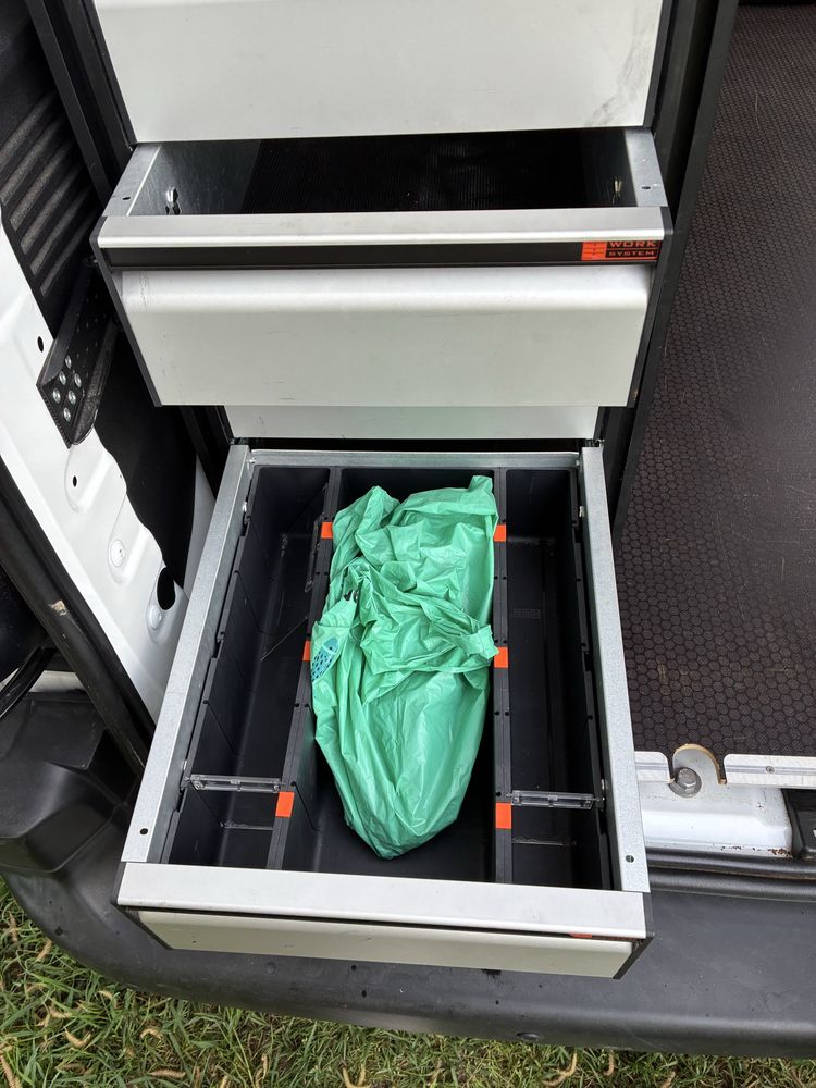Regał samochodowy szuflady combo/transit/caddy/partner/berlingo