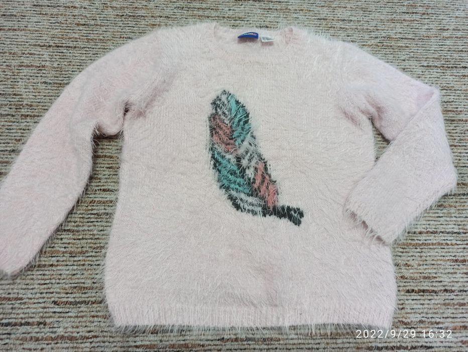 Sweterek misiek dla dziewczynki 110/116 Lupilu bdb