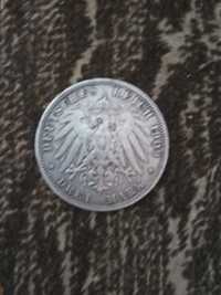 Монета Вильгельм-2 серебро