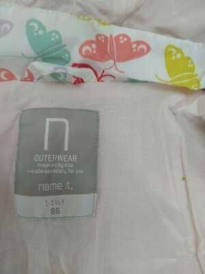 ветровка,дождевик в яркий принт , бабочки name it 12-18-24 мес